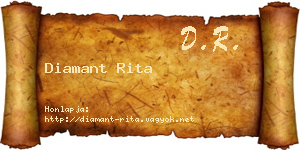 Diamant Rita névjegykártya